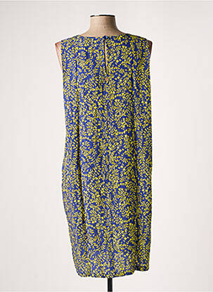 Robe mi-longue imprimé fleurs sans manche bleu LE PETIT BAIGNEUR femme