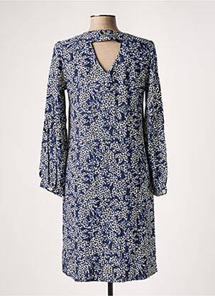 Robe mi-longue manches longues manches longues bleu LE PETIT BAIGNEUR femme