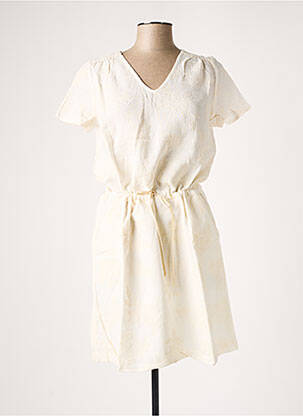 Robe courte manches courtes manches courtes beige LE PETIT BAIGNEUR femme