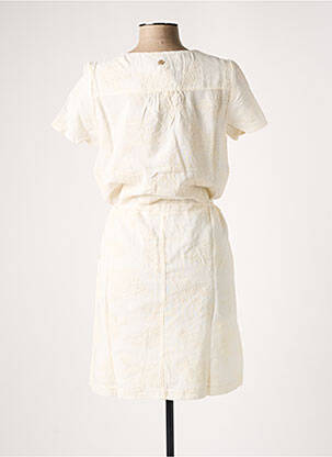 Robe courte manches courtes manches courtes beige LE PETIT BAIGNEUR femme