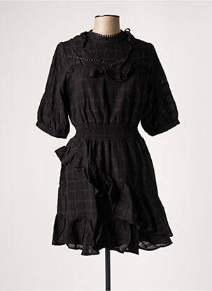 Robe mi-longue manches 3/4 manches 3/4 noir SALSA femme