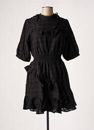Robe mi-longue manches 3/4 manches 3/4 noir SALSA femme