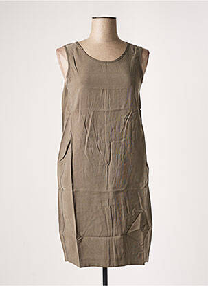 Robe courte sans manche sans manche vert LE PETIT BAIGNEUR femme