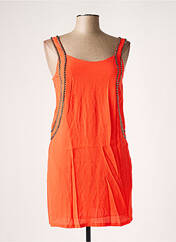 Robe courte orange SEE U SOON pour femme seconde vue