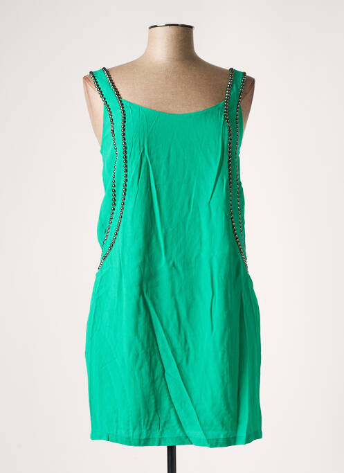 Robe courte vert SEE U SOON pour femme