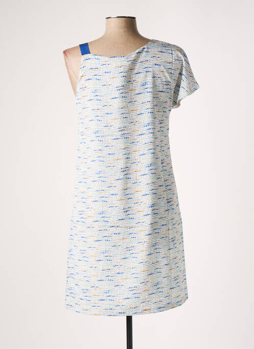 Robe mi-longue bleu SEE U SOON pour femme