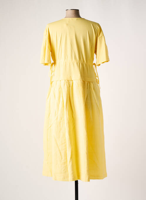 Robe mi-longue jaune SALSA pour femme