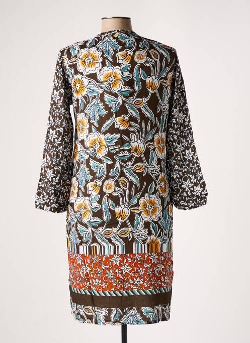 Robe mi-longue marron LE PETIT BAIGNEUR pour femme