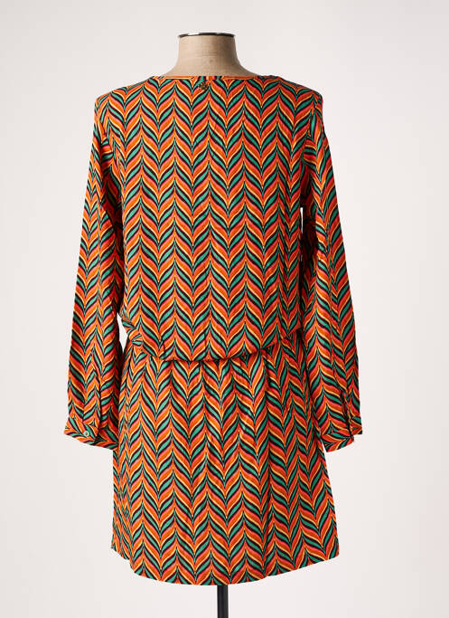 Robe mi-longue orange LE PETIT BAIGNEUR pour femme