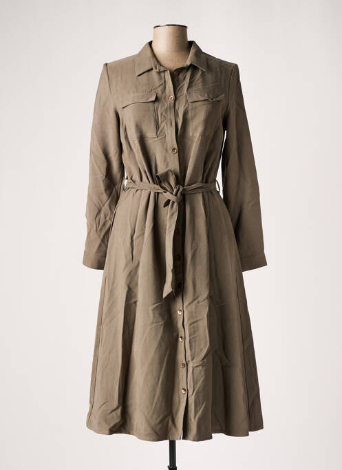 Robe mi-longue vert LE PETIT BAIGNEUR pour femme