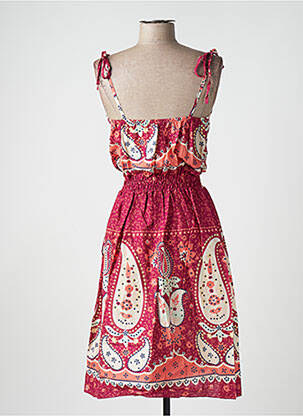 Robe mi-longue fines bretelles rose VILA femme
