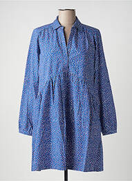 Robe courte coupe évasée manches longues bleu SALSA femme