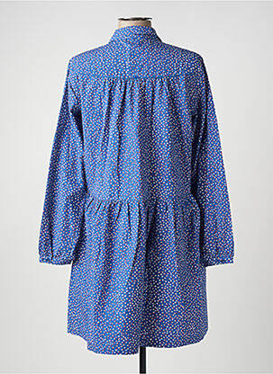Robe courte coupe évasée manches longues bleu SALSA femme