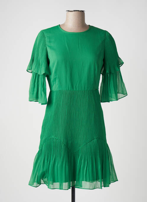Robe mi-longue vert SALSA pour femme