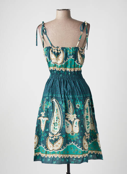 Robe mi-longue vert VILA pour femme