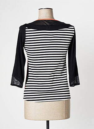 T-shirt manches 3/4 manches 3/4 noir MOKA'S femme