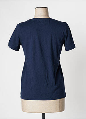 T-shirt stretch manches courtes bleu MUJI femme