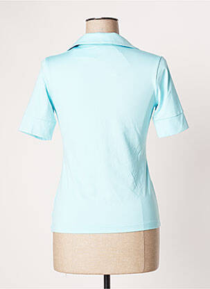 Polo stretch manches courtes bleu PATRIZIA DINI femme