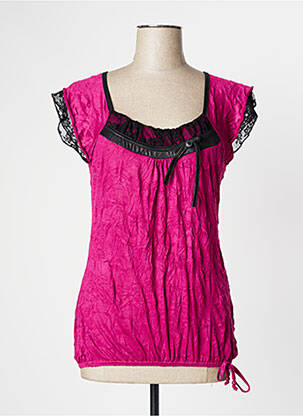Top manches courtes manches courtes rose MULTIPLES femme