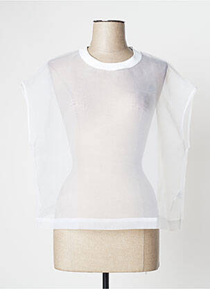 Top stretch manches courtes blanc PASSIONATA femme