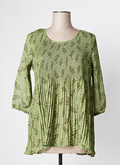 Tunique manches longues vert BLANCHEPORTE pour femme seconde vue