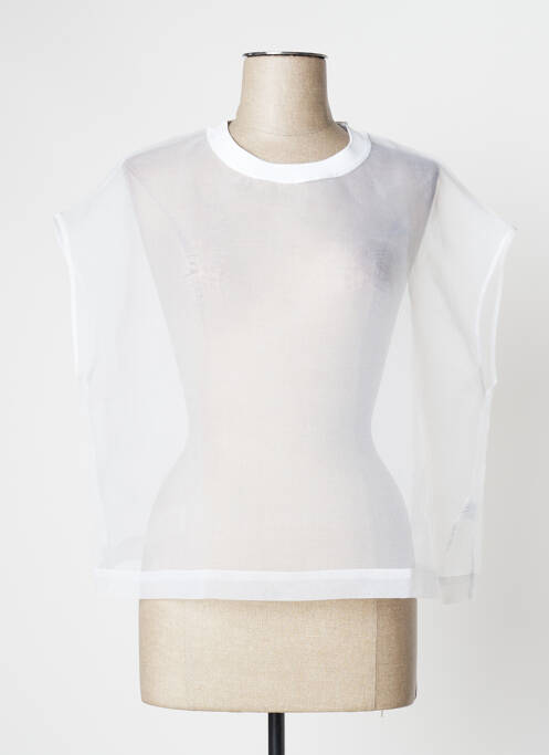 Top stretch manches courtes blanc PASSIONATA femme