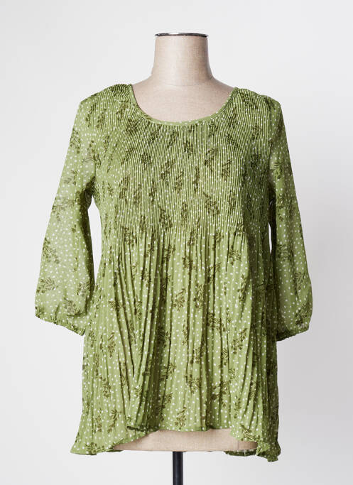 Tunique manches longues vert BLANCHEPORTE pour femme