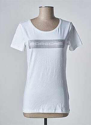 T-shirt blanc PORSCHE pour femme