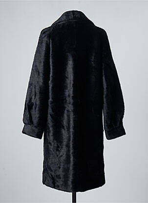 Manteau long coupe droite sans capuche noir LA FIANCEE DU MEKONG femme