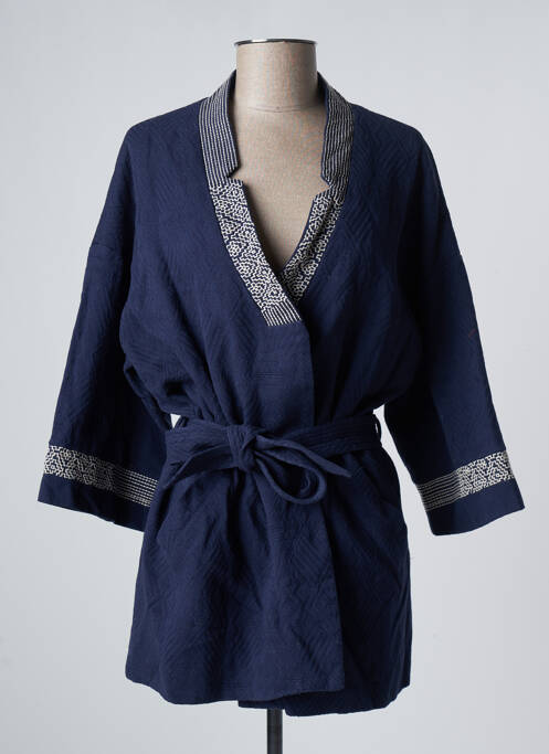 Veste kimono bleu LA FIANCEE DU MEKONG pour femme