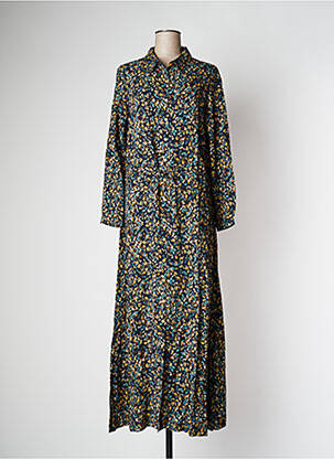 Robe longue manches longues manches longues bleu LE PETIT BAIGNEUR femme