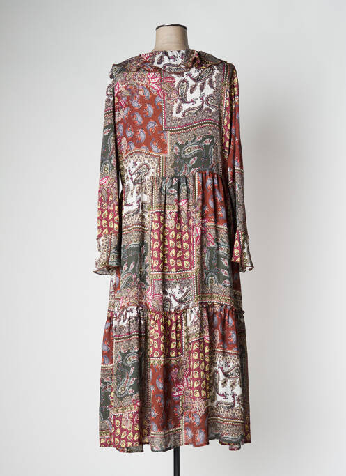 Robe longue marron SALSA pour femme