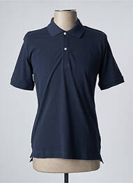 Polo stretch manches courtes bleu DAN JOHN homme