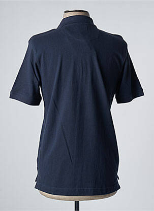 Polo tissage chiné manches courtes bleu DAN JOHN homme