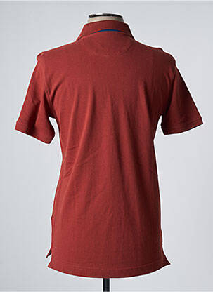 Polo tissage chiné manches courtes bleu DAN JOHN homme