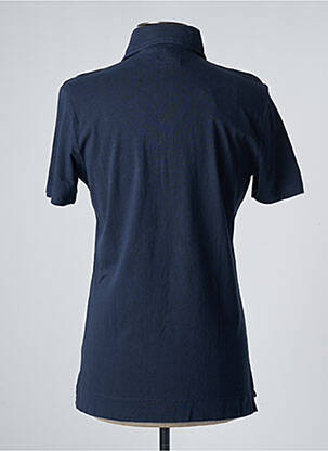 Polo tissage jersey manches courtes bleu DAN JOHN homme