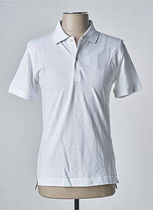 Polo stretch manches courtes blanc DAN JOHN homme