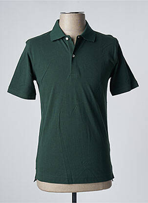 Polo stretch manches courtes vert DAN JOHN homme