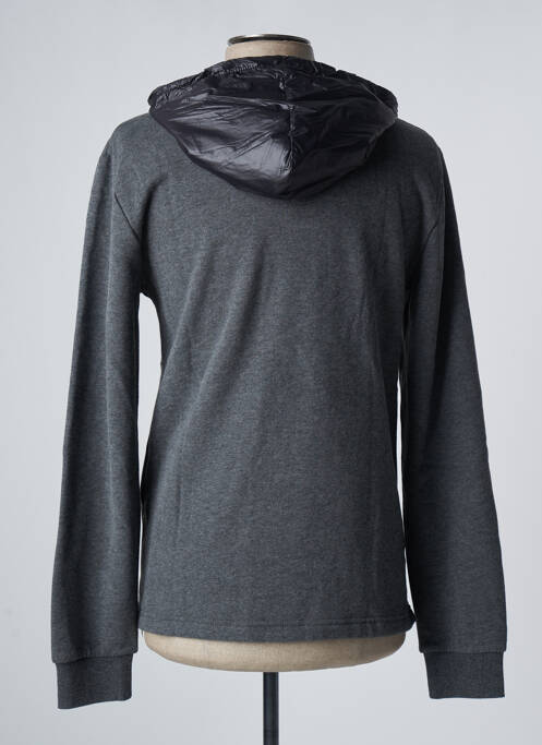 Sweat-shirt à capuche gris LIBERTO pour homme