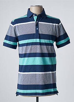 Polo coupe droite manches courtes bleu DAMART homme