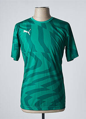 T-shirt coupe cintrée manches courtes vert PUMA homme