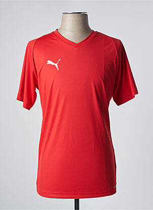 T-shirt coupe cintrée manches courtes rouge PUMA homme