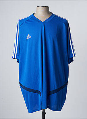 T-shirt stretch manches courtes bleu ADIDAS homme