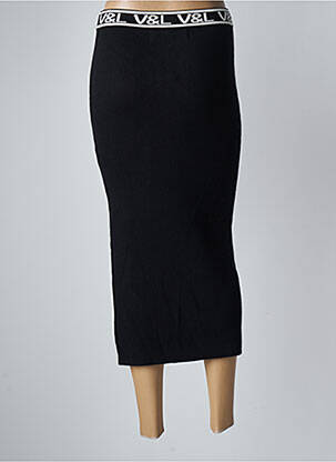 Jupe longue taille normale noir VICTORIO & LUCCHINO femme