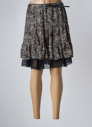 Jupe courte coupe évasée noir MOKA'S femme