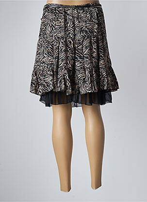 Jupe courte coupe évasée noir MOKA'S femme