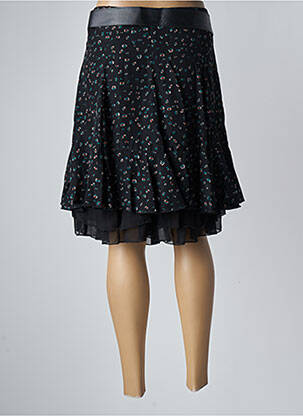 Jupe courte coupe évasée noir MOKA'S femme