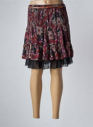 Jupe courte coupe évasée rouge MOKA'S femme