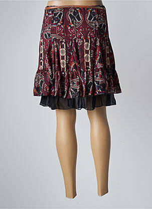 Jupe courte coupe évasée rouge MOKA'S femme