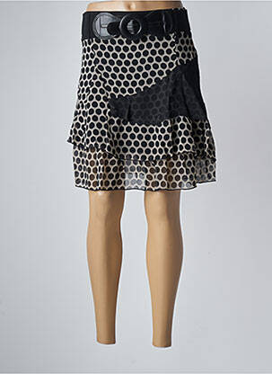 Jupe mi-longue taille normale noir VOTRE MODE femme